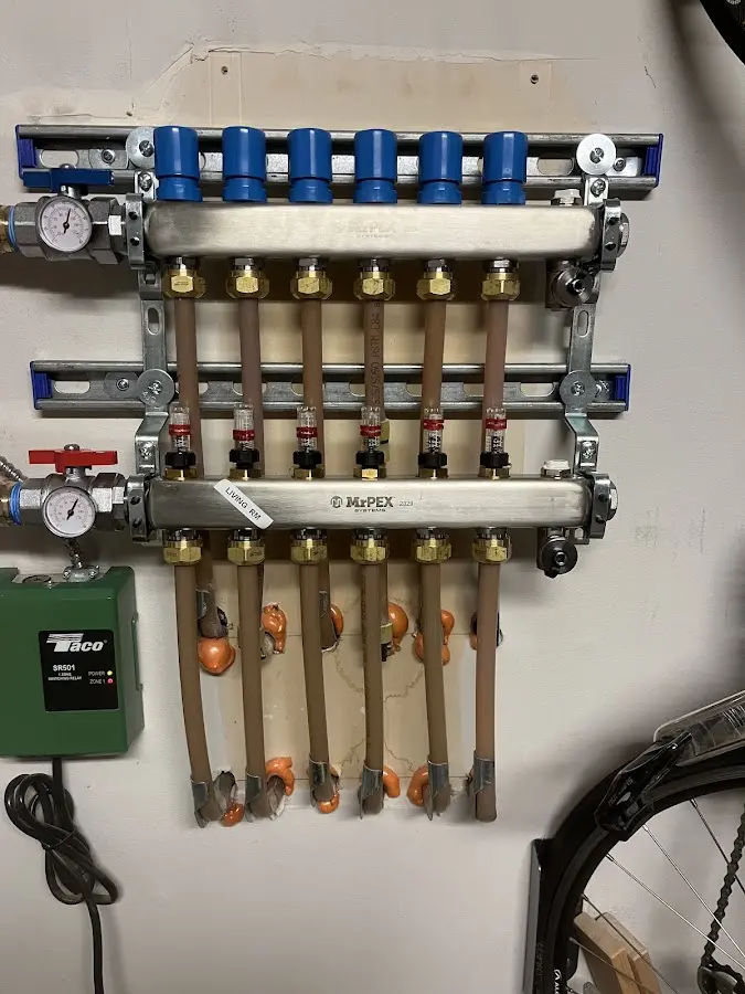 Plumber performing Gas Leak Detection at a residential property in Frenchtown